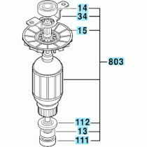 Rotor máy khoan Bosch GBH 4-32DFR