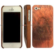 Case gỗ Iphone4/Iphone4s khảm hình tôn giáo