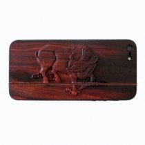 Case gỗ Iphone5 3D trâu