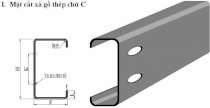 Xà gồ C đen XCR5