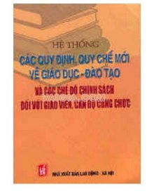 Hệ thống các quy định quy chế mới về giáo dục đào tạo