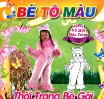 Bé tô màu - Bé và vũ hội hóa trang - Thời trang bé gái