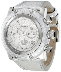 Glam Rock Women's GR10197 Miami Chronoraph White Dial Silver Color Leather Watch