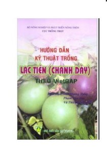 Hướng dẫn kỹ thuật lạc tiên (chanh dây)