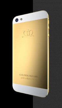 Golden Dreams Apple iPhone 5 64GB Gold Edition 24 ct White