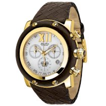 Glam Rock Unisex GR10170 Miami Collection Chronograph Brown Leather Weave Watch