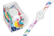Swatch Watch, Unisex Swiss The Legend of White Snake White Silicone Strap 41mm SUOZ158