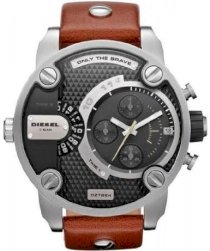 Diesel SBA Only The Brave Leather Strap Men's Watch - DZ7264