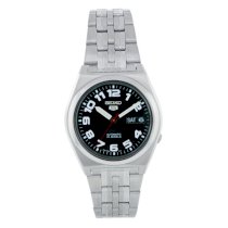 Seiko Men's SNK657K Stainless Steel Analog with Black Dial Watch