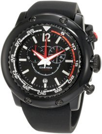 Glam Rock Men's GW20140 Miami Beach Chronograph Black Dial Black Silicone Watch