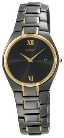 Seiko Men's SKP310 Dress Black Ion Watch