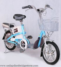 Xe đạp điện BRIDGESTONE PKE16 ( Màu xanh )