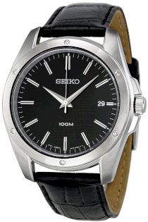 Seiko Men's SGEF81P2 Leather strap Watch