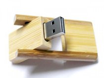 USB gỗ khắc logo GO 06