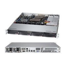 Server Supermicro Server 1U 6017R-M7RF (Intel Xeon E5-2600, RAM Up to 256GB DDR3, HDD 4x 3.5 Hot-swap SATA, Power Supply 400W)