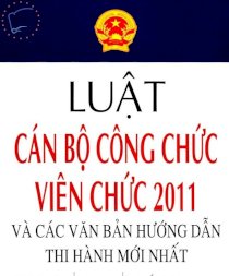 Luật cán bộ công chức viên chức 2011