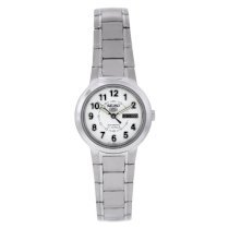 Seiko Women's SYME49 Stainless Steel Analog with White Dial Watch