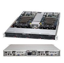 Server Supermicro Server 1U 6017TR-TQF (Intel Xeon E5-2600, RAM Up to 256GB DDR3, HDD 2x 3.5 Hot-swap SATA, Power Supply 1280W)