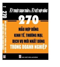 270 Mẫu Hợp đồng kinh tế, thương mại, dịch vụ mới nhất dùng trong doanh nghiệp