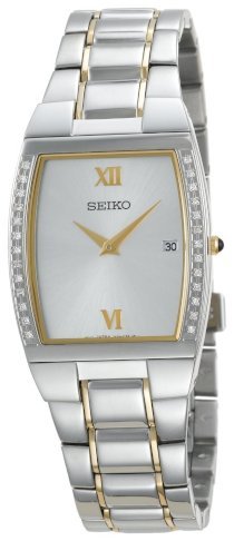 Seiko Men's SKP321 Diamond Dress Two-Tone Watch