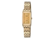 Seiko Women's SUP030 Solar Gold Tone Stainless Steel Bracelet Watch