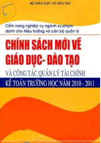 Chính sách mới về giáo dục đào tạo và công tác quản lý tài chính kế toán trường học năm 2010 - 2011