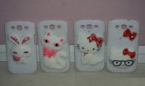 Ốp lưng đính hột hello kitty thỏ cho Galaxy S3 OSN13