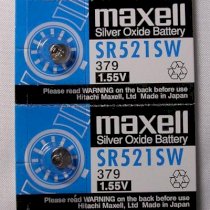 Pin Maxell silver oxide SR521SW-1.55V
