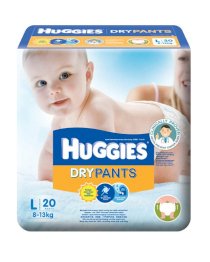 Bỉm Huggies Dry Pants cỡ L20 miếng (8-13kg)