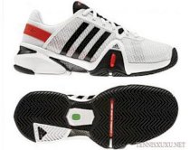 Giày tennis Adidas Barricade 8-White/Black/Red (Men)