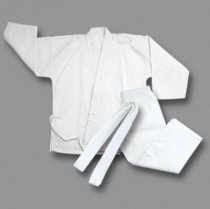 Karate Uniforms student light weight white available in kids and adult sizes