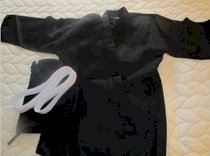 Black karate uniform
