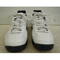 Giầy tennis Wilson Mens White w/Black Trim Tennis Shoes Size 9M