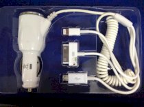 Sạc xe hơi 4 in 1 car charger multi cable adapter