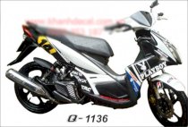Decal trang trí xe máy Yamaha Nouvo Q1136