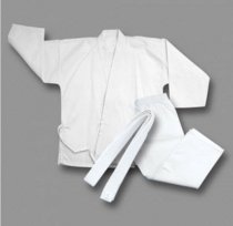 Karate Uniforms 8oz white cross over traditional Kids and Adults sizes Karate Gi