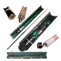 Emerald Green Laser Designer Billiard Pool Cue Stick