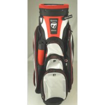  TaylorMade Golf Catalina Cart Bag Black/White/Red