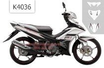 Decal trang trí xe máy Yamaha Exciter K4036