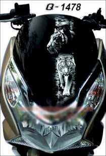 Decal trang trí mặt nạ xe máy Honda PCX Q1478