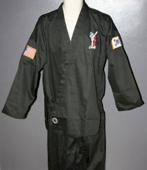 New Bally Black Hapkido Uniform Martial Arts Adult Dobok Pant Set 4 or costume
