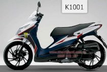 Decal trang trí xe máy Suzuki Hayate K1001