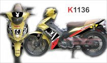 Decal trang trí xe máy Yamaha Exciter Playboy 2010 K1136