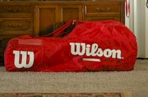 Wilson Tour 9 racket tennis bag red
