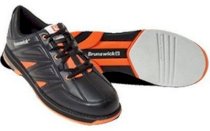 Brunswick Warrior Black/Orange Mens Bowling Shoes