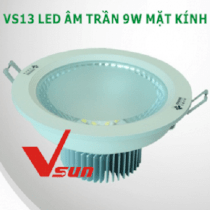 Led âm trần mặt kính Vsun VS13-Led-am-tran-9w