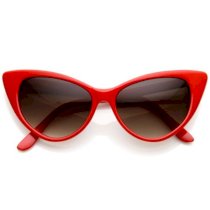 Super Cateyes Vintage Inspired Fashion Mod Chic High Pointed Cat-Eye Sunglasses