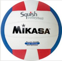 Mikasa Squish Pillow Soft Indoor/Outdoor Volleyball Red/White/Blue