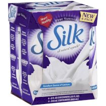 Silk Very Vanilla Soymilk, 8 fl oz, 4ct
