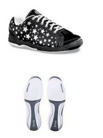New Womens Ladies Etonic Glo-Star Glow Black Bowling Shoes Size 7.5 8 9 RH or LH